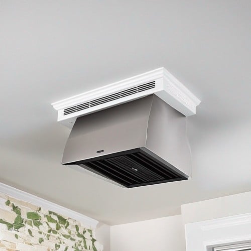 How To Install A Range Hood Vent Through Ceiling